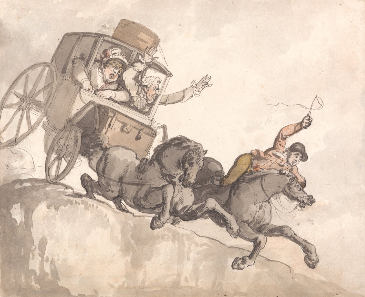 El entrenador fugitivo de Thomas Rowlandson