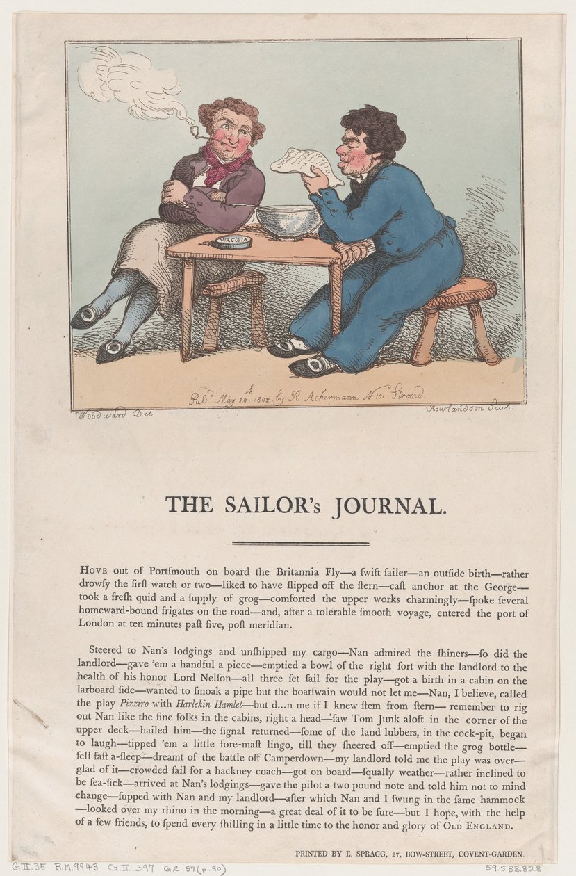 El Diario del Marinero, 20 de mayo de 1802 de Thomas Rowlandson