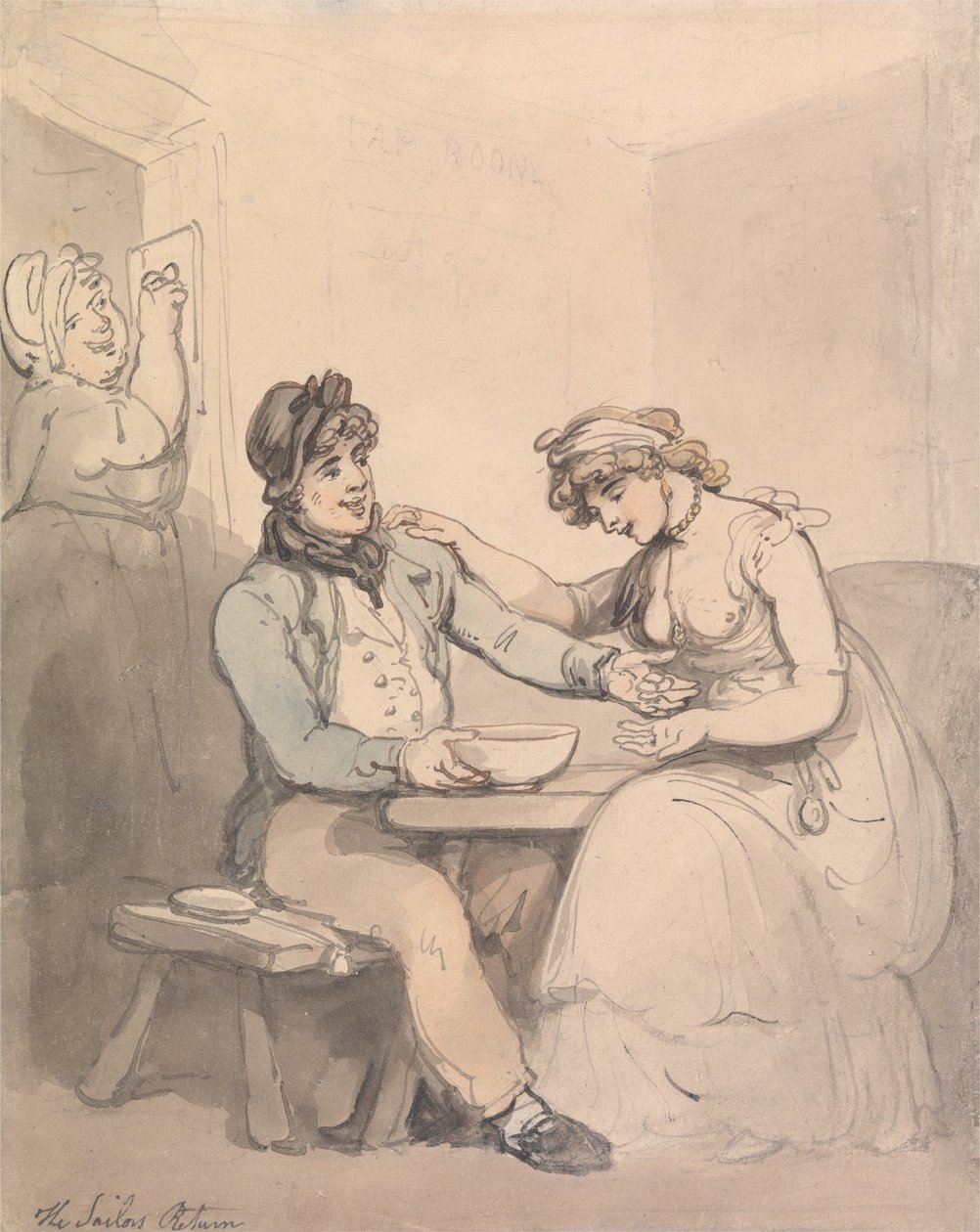 El regreso del marinero de Thomas Rowlandson