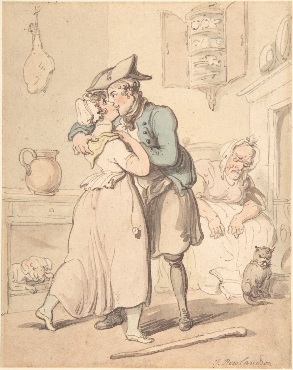 El regreso del marinero tras el servicio activo de Thomas Rowlandson