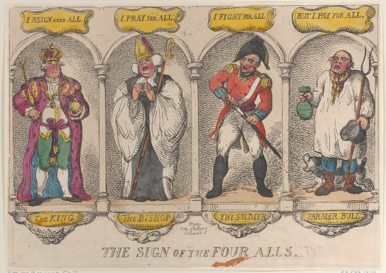 El signo de los Cuatro Todos, 1810 de Thomas Rowlandson