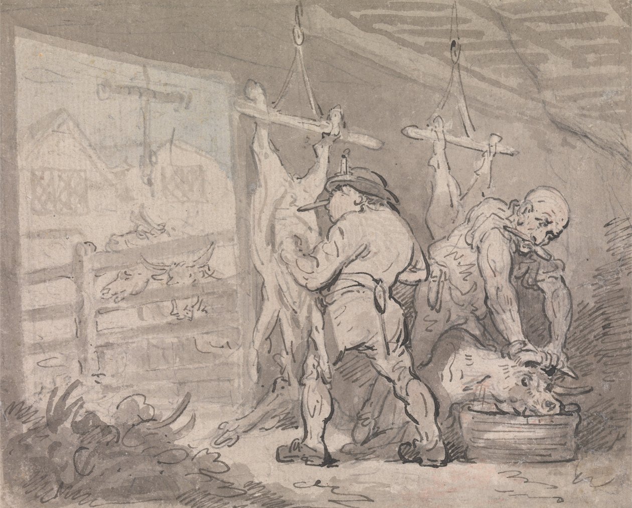 El matadero de Thomas Rowlandson