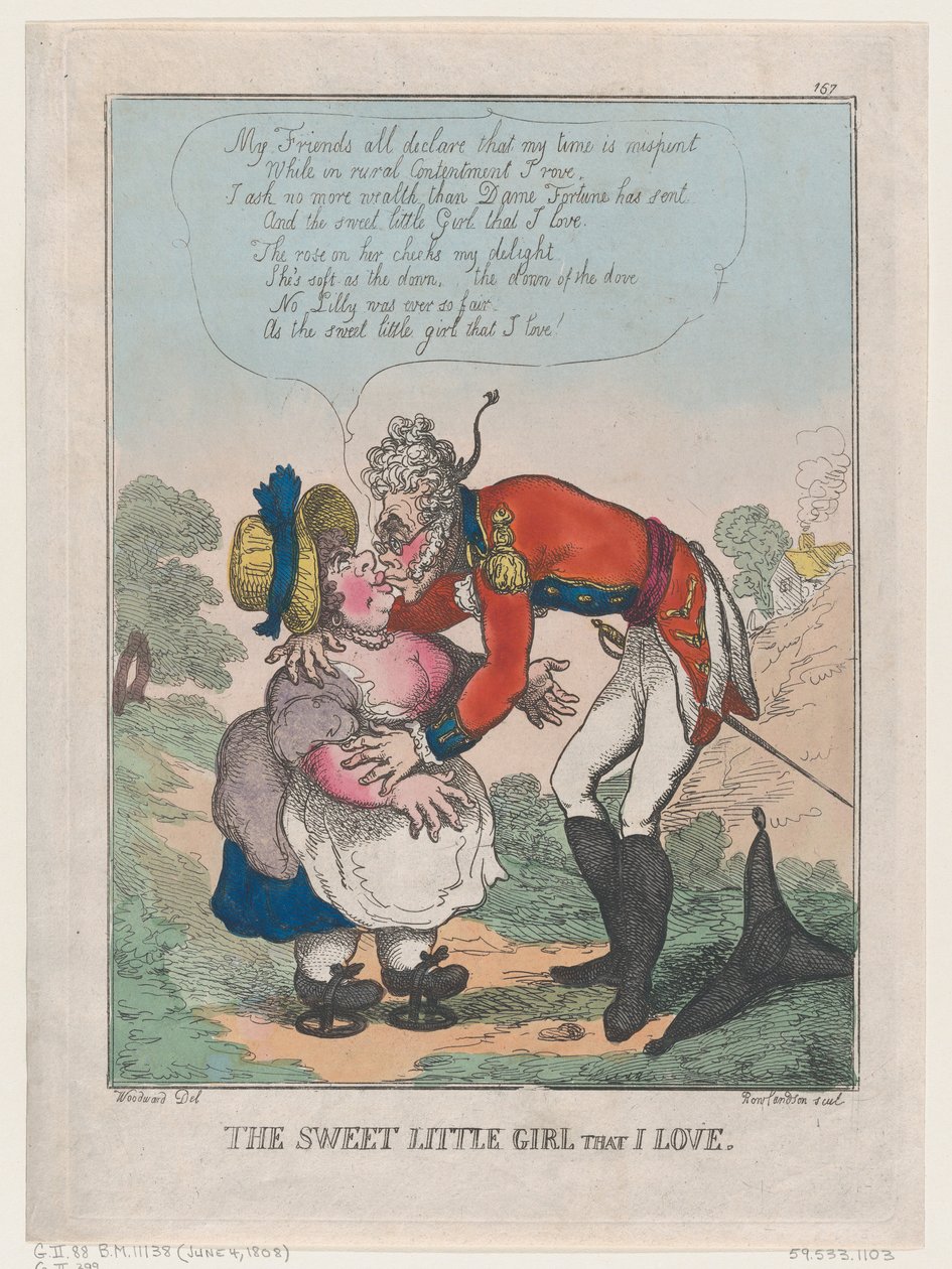 La Dulce Niña que Amo, 4 de junio de 1808 de Thomas Rowlandson