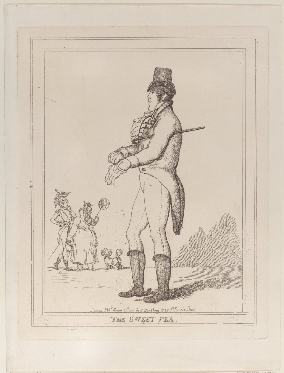El Guisante de Olor, 29 de agosto de 1812 de Thomas Rowlandson