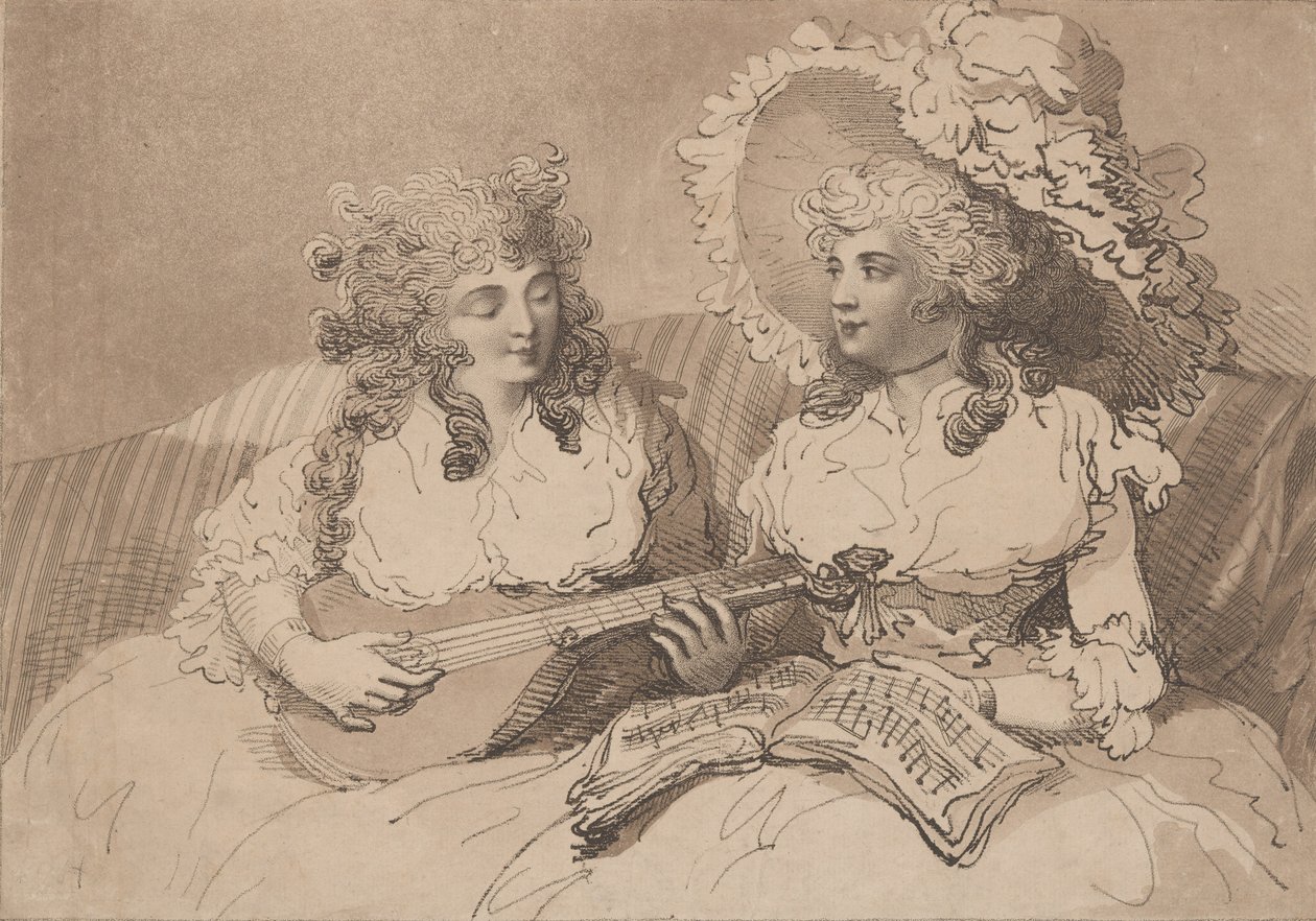 Las sirenas, 10 de abril de 1787 de Thomas Rowlandson