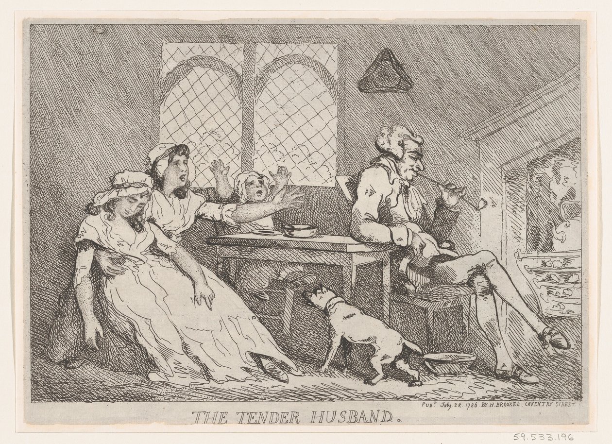 El Marido Tierno, 28 de julio de 1786 de Thomas Rowlandson