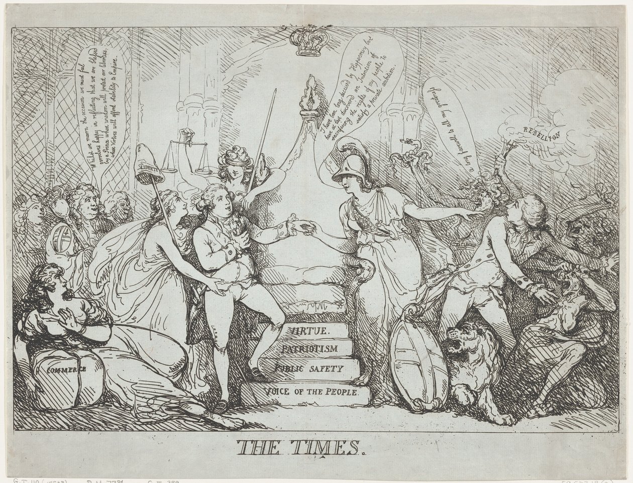 Los Tiempos, diciembre de 1788 de Thomas Rowlandson