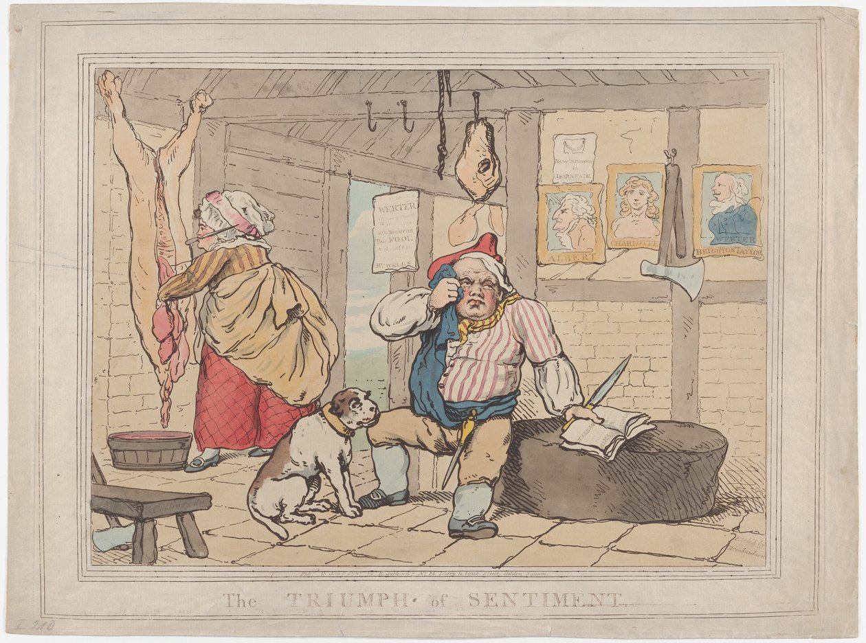 El Triunfo del Sentimiento, 15 de enero de 1787 de Thomas Rowlandson