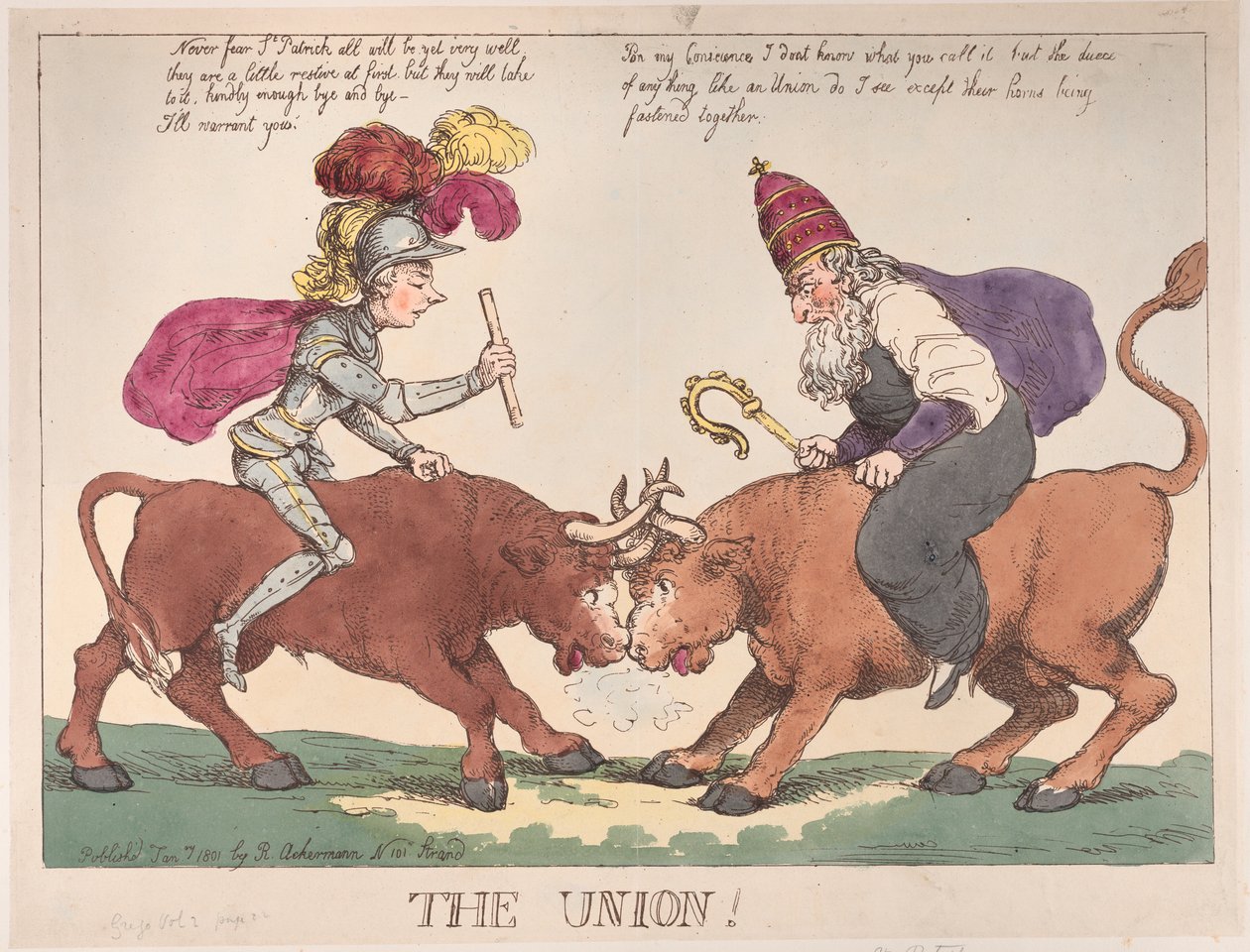 La Unión, 1 de enero de 1801 de Thomas Rowlandson