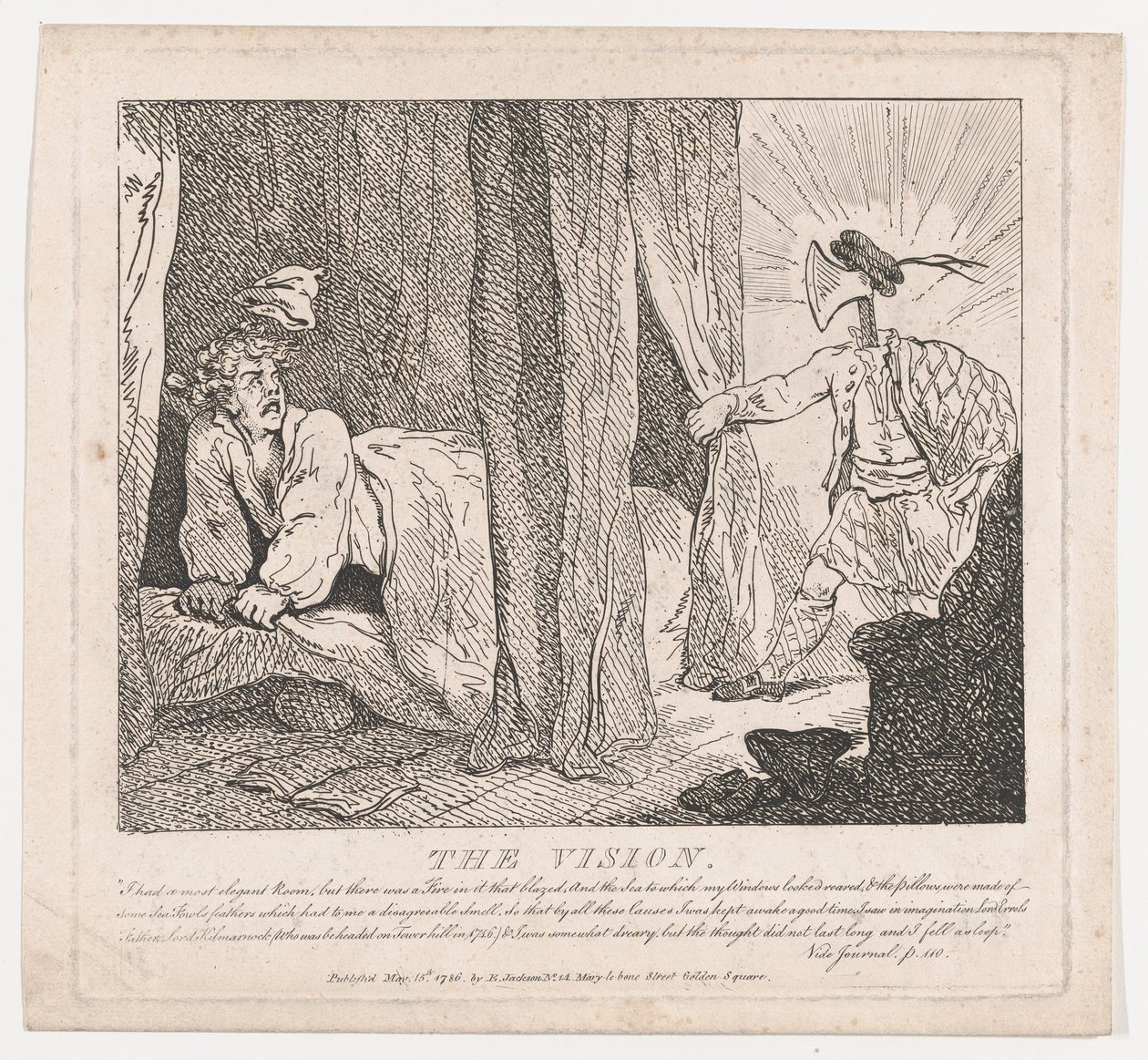 La visión de las bellezas pintorescas de Boswell, segunda parte, 15 de mayo de 1786 de Thomas Rowlandson