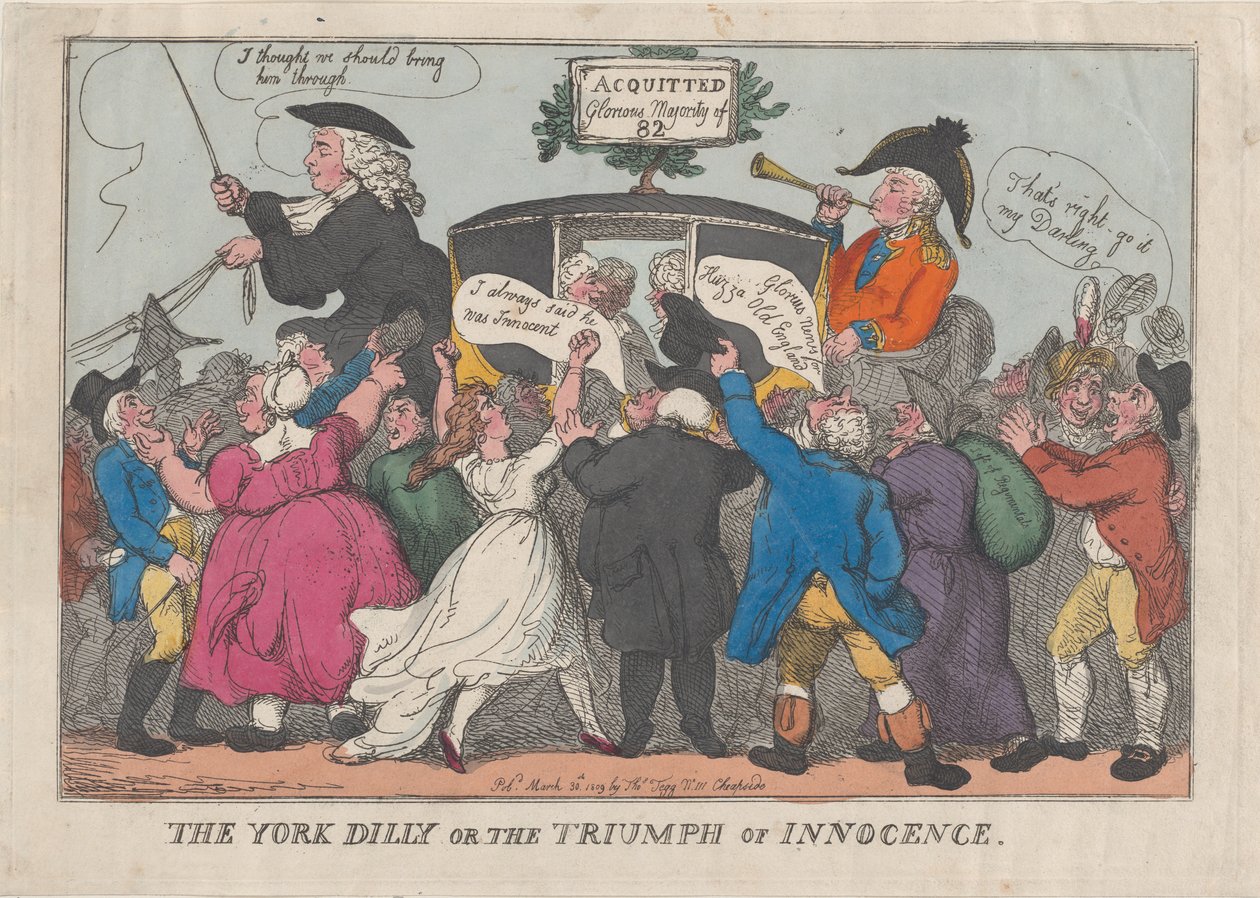 El York Dilly o El triunfo de la inocencia de Thomas Rowlandson