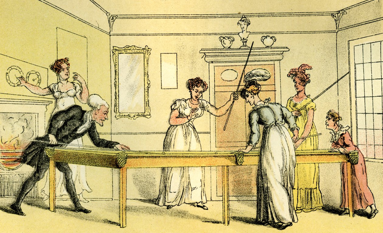 La mesa de billar de Thomas Rowlandson