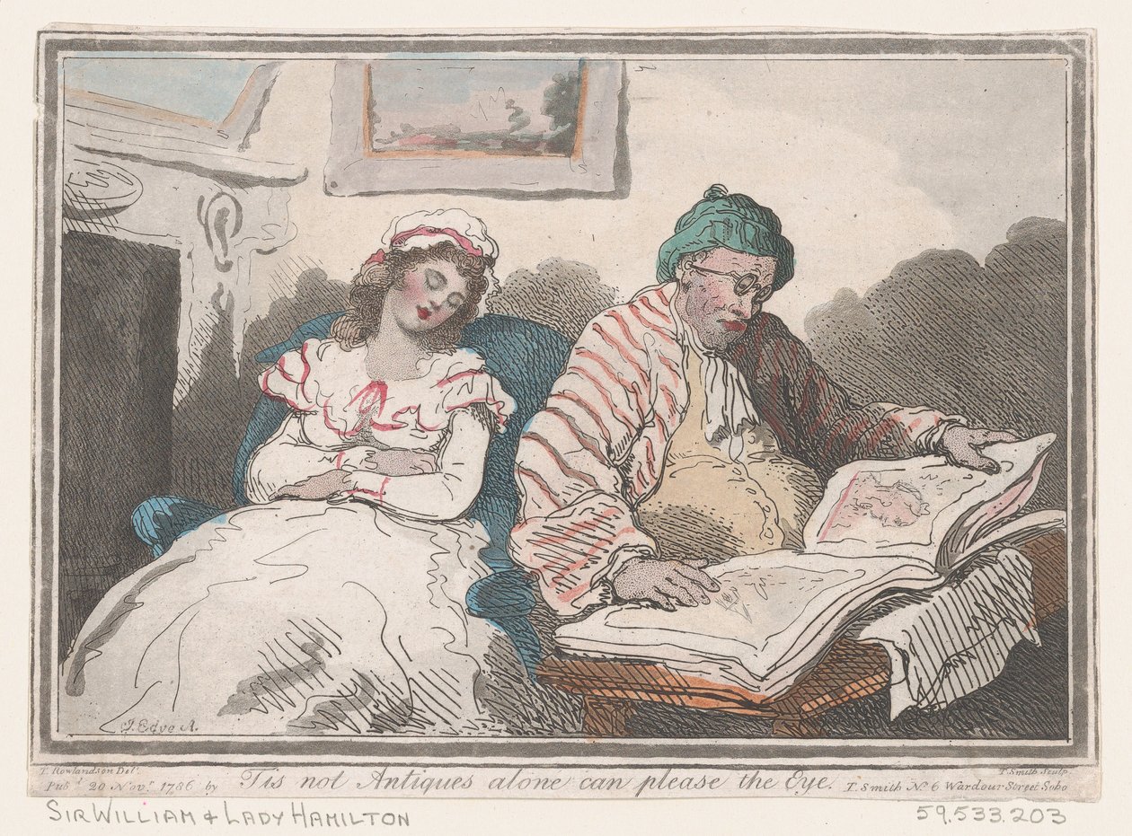 No solo los antigüedades pueden agradar a la vista, o los gustos difieren, 20 de noviembre de 1786 de Thomas Rowlandson