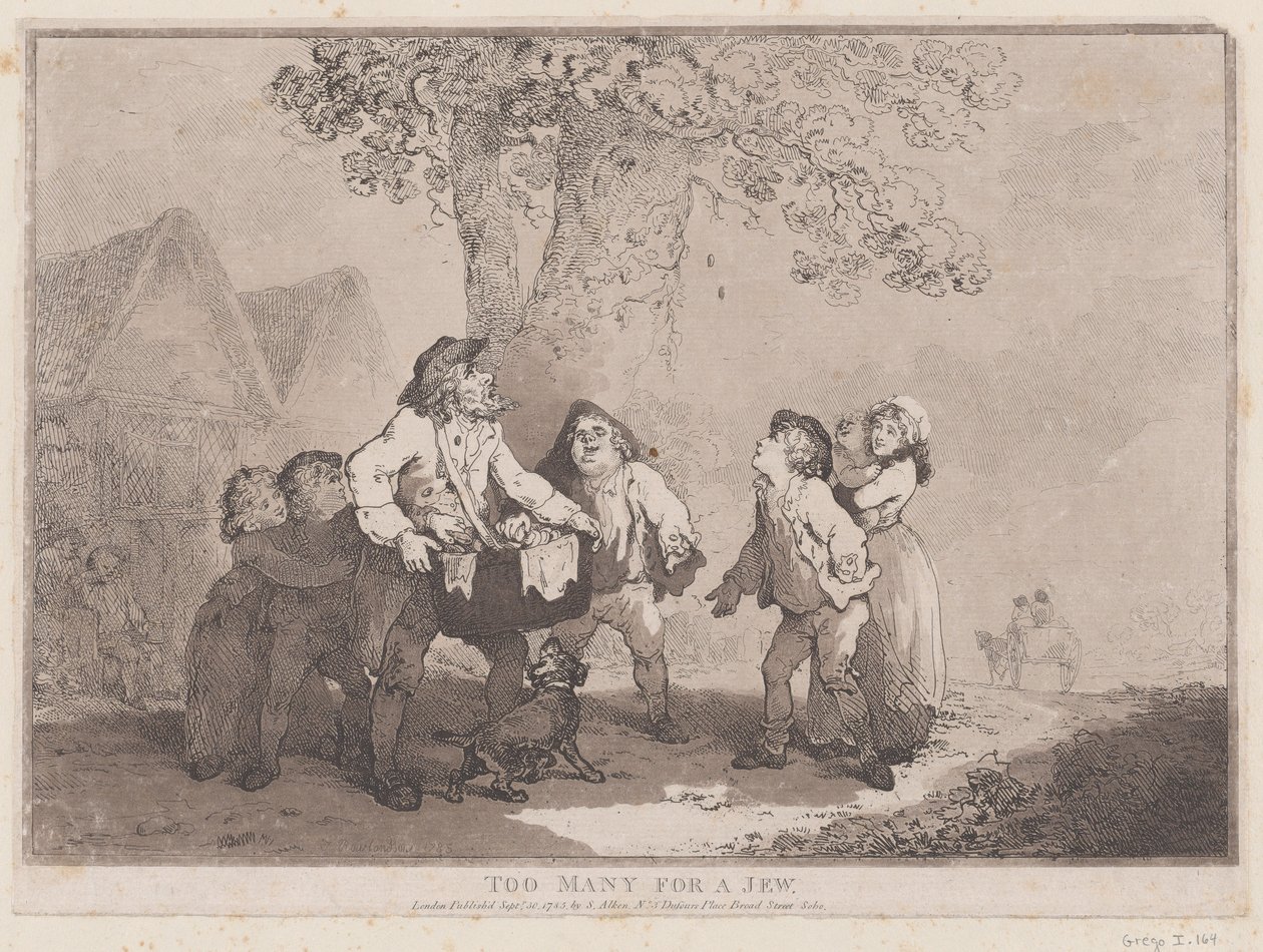Demasiados para un judío, 20 de septiembre de 1785 de Thomas Rowlandson