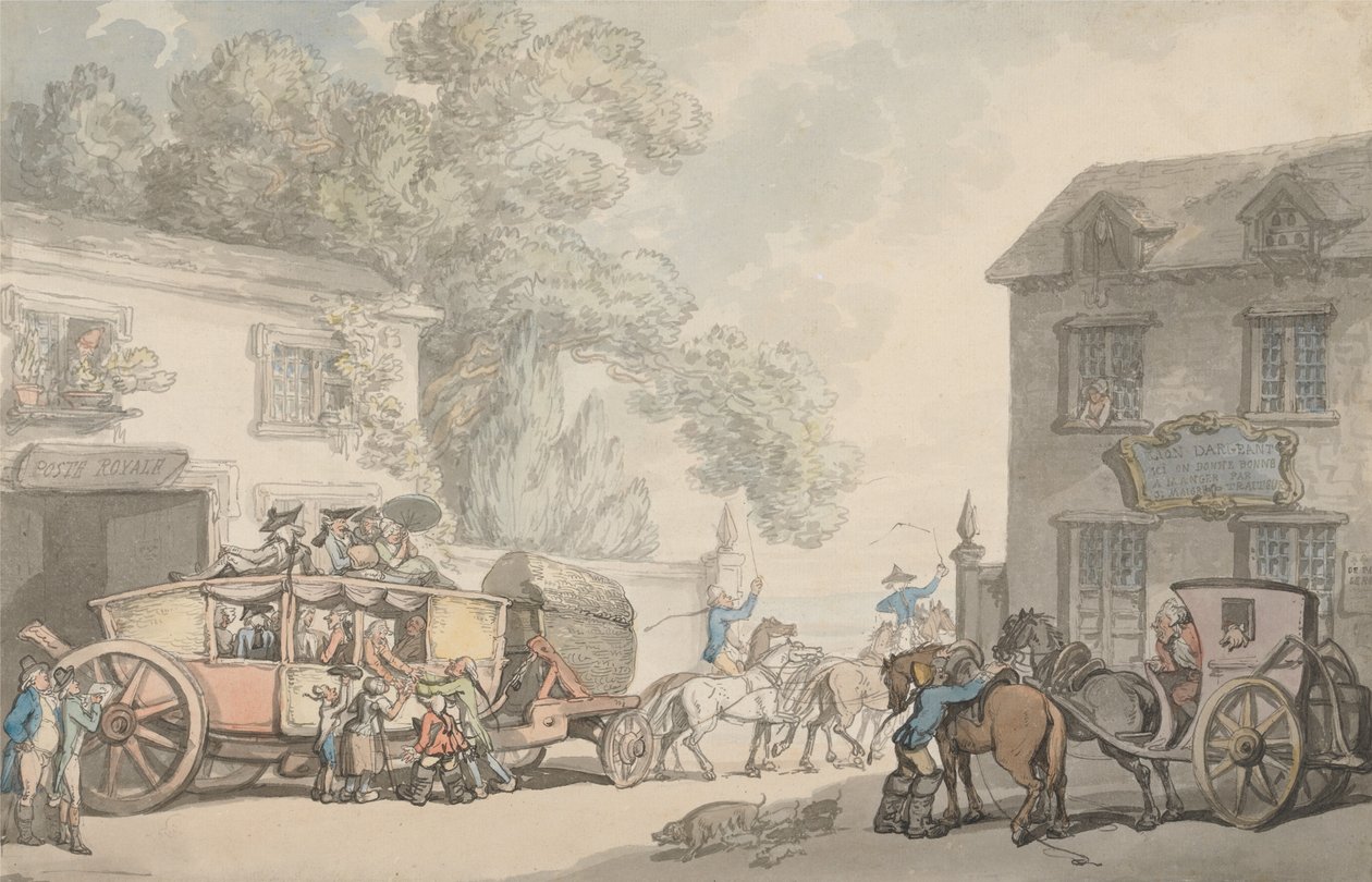 Viajar por Francia de Thomas Rowlandson