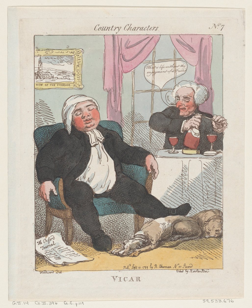 Vicario, 10 de septiembre de 1799 de Thomas Rowlandson