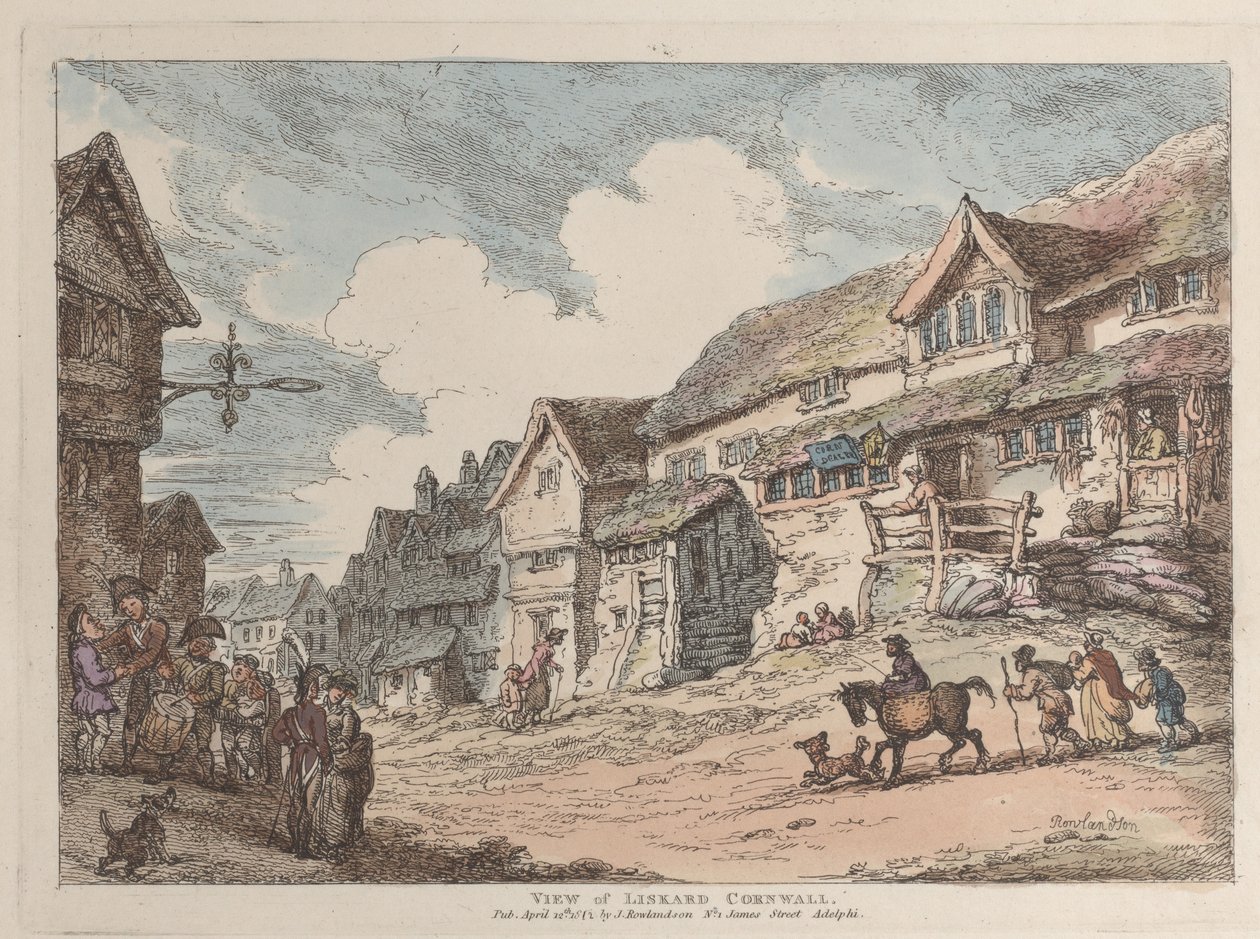 Vista de Liskard, Cornwall de Thomas Rowlandson