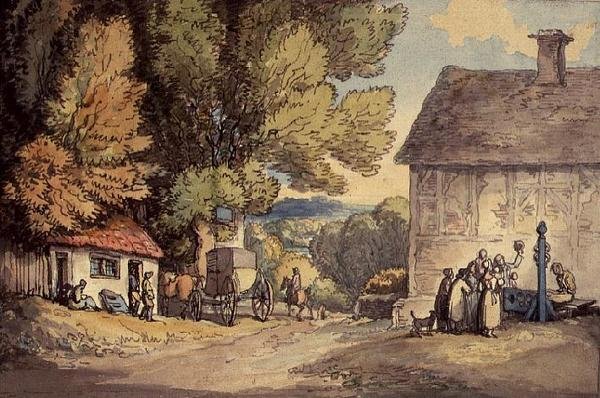 La plaza del pueblo de Thomas Rowlandson