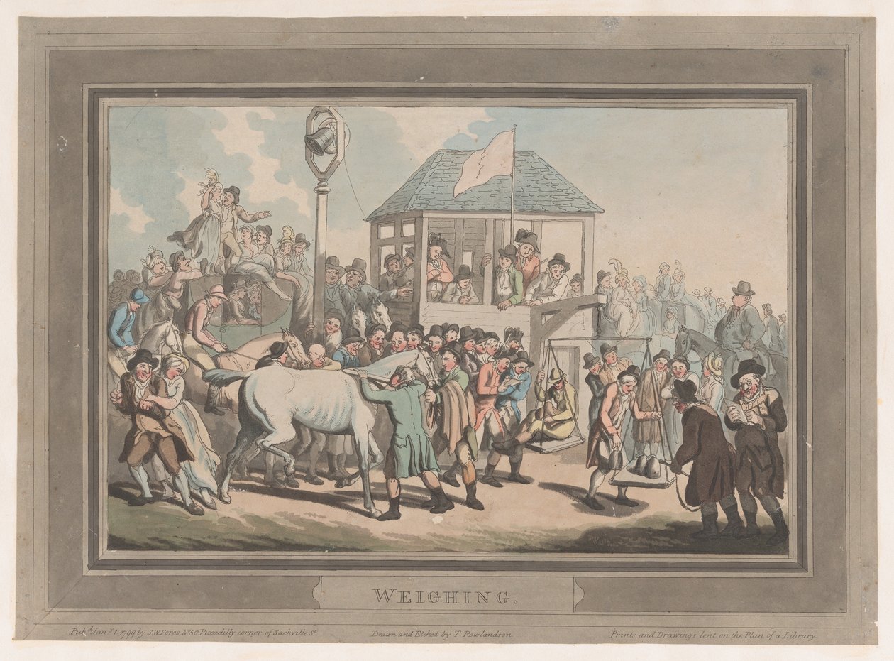 Pesaje, 1 de enero de 1799 de Thomas Rowlandson