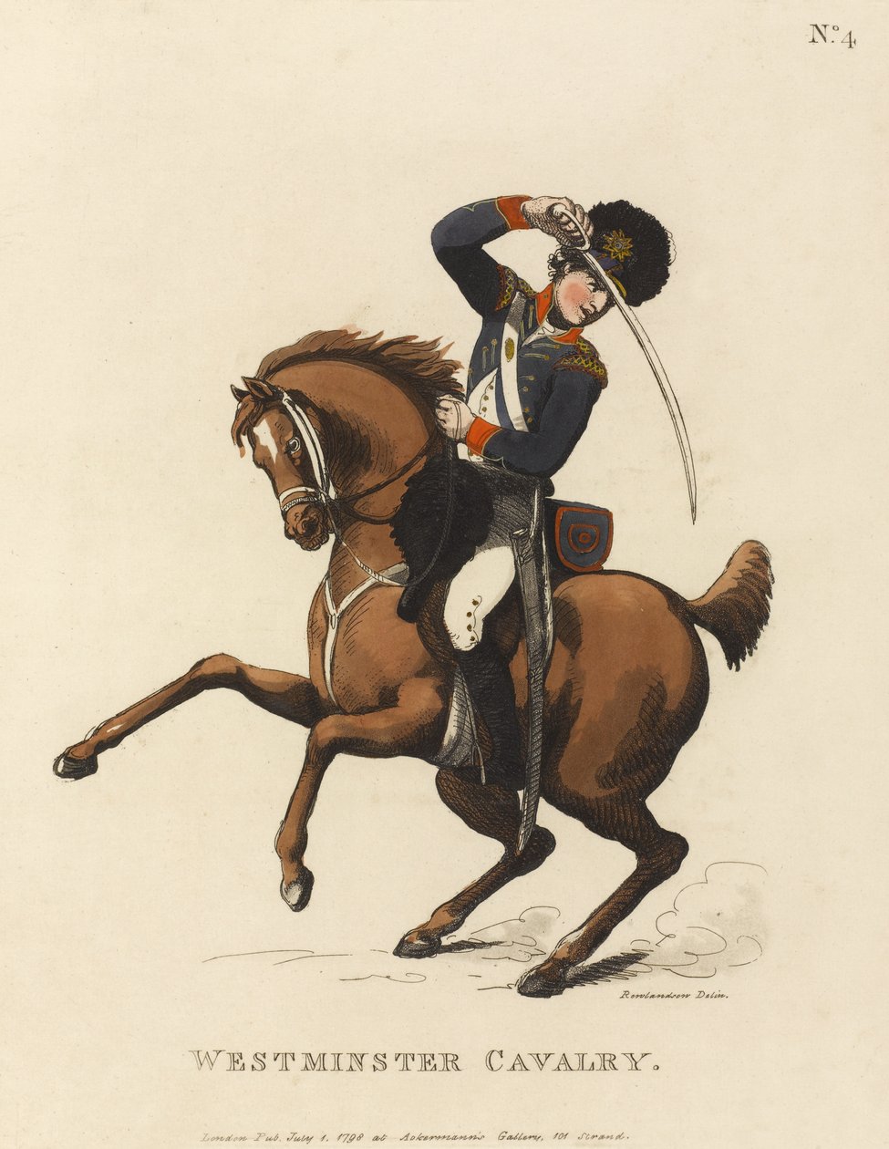 Caballería de Westminster, c.1799 de Thomas Rowlandson