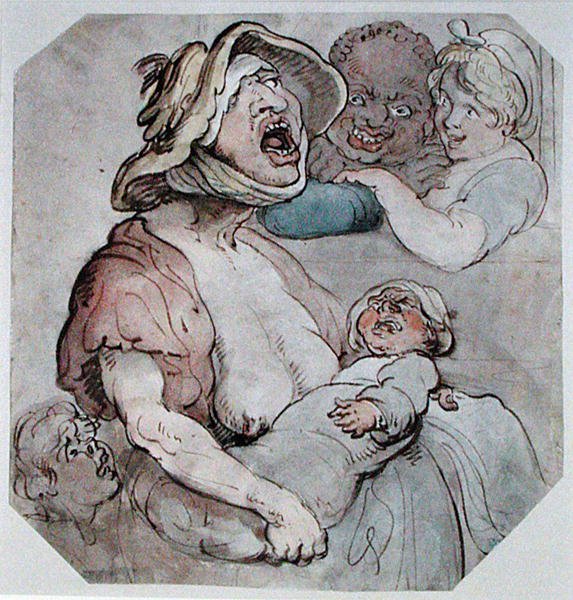 Nodriza interrumpida de Thomas Rowlandson