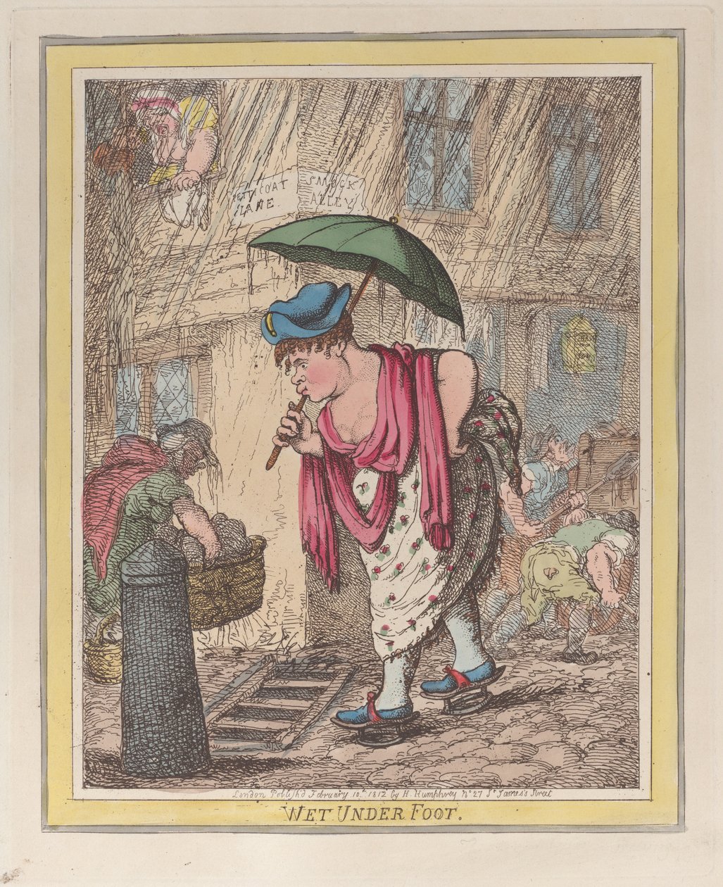 Mojado bajo los pies, 10 de febrero de 1812 de Thomas Rowlandson