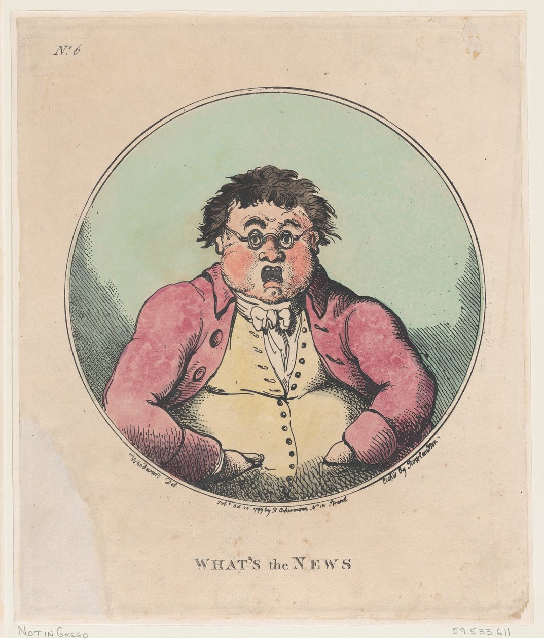 ¿Qué hay de nuevo?, 20 de octubre de 1799 de Thomas Rowlandson