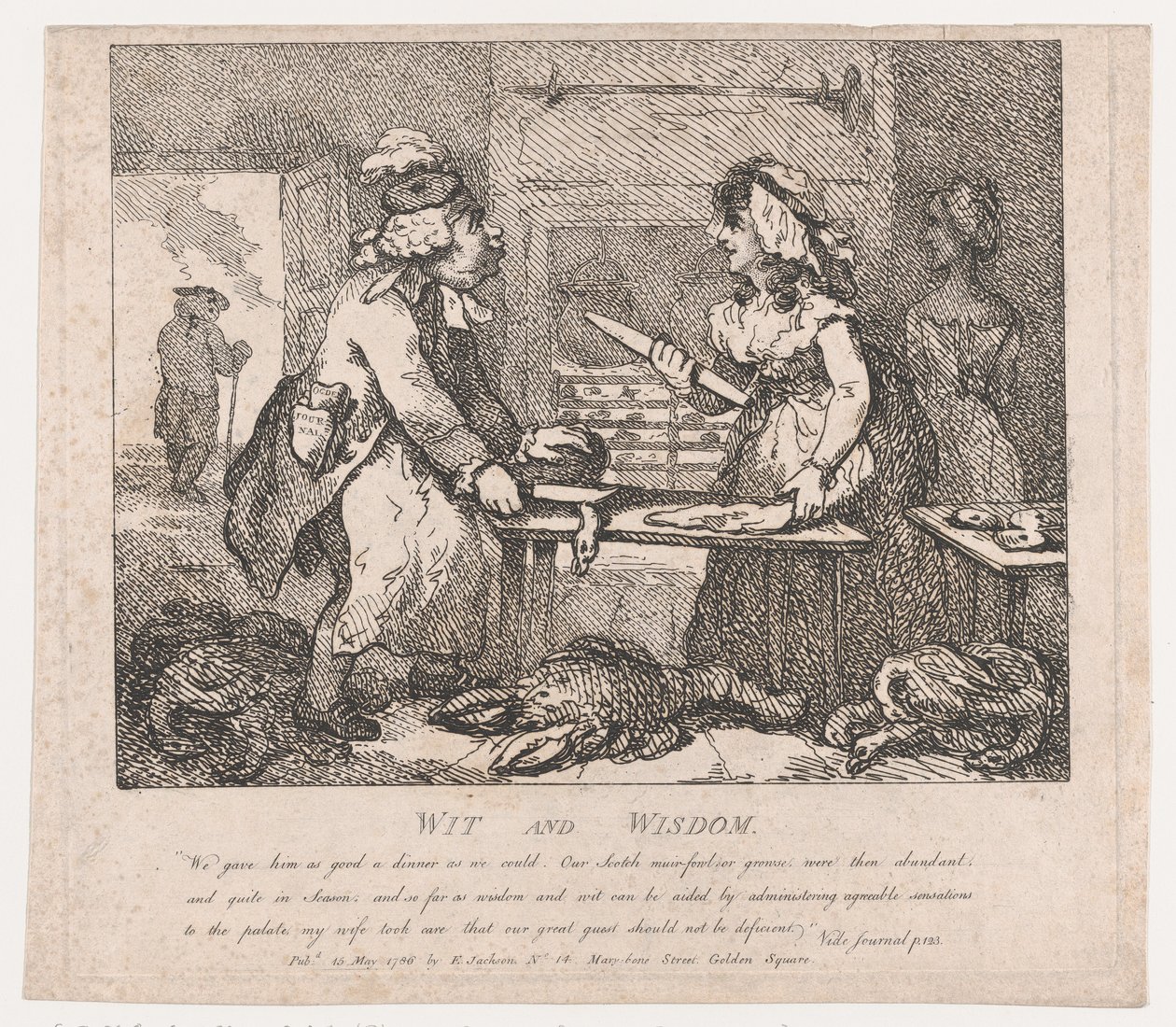 Ingenio y sabiduría Bellezas pintorescas de Boswell, Parte la Primera de Thomas Rowlandson