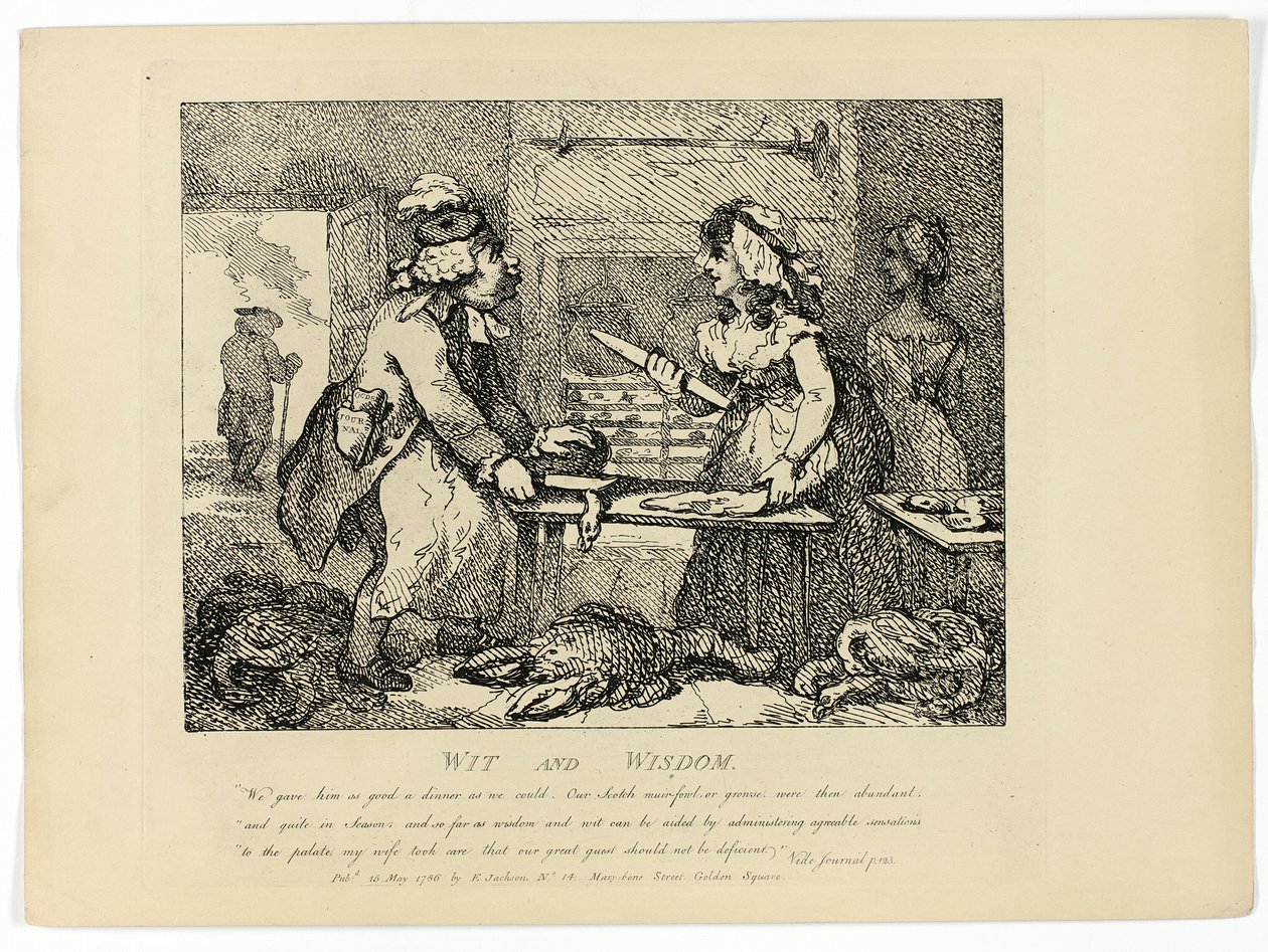 Ingenio y sabiduría, del viaje de Boswell por las Hébridas de Thomas Rowlandson
