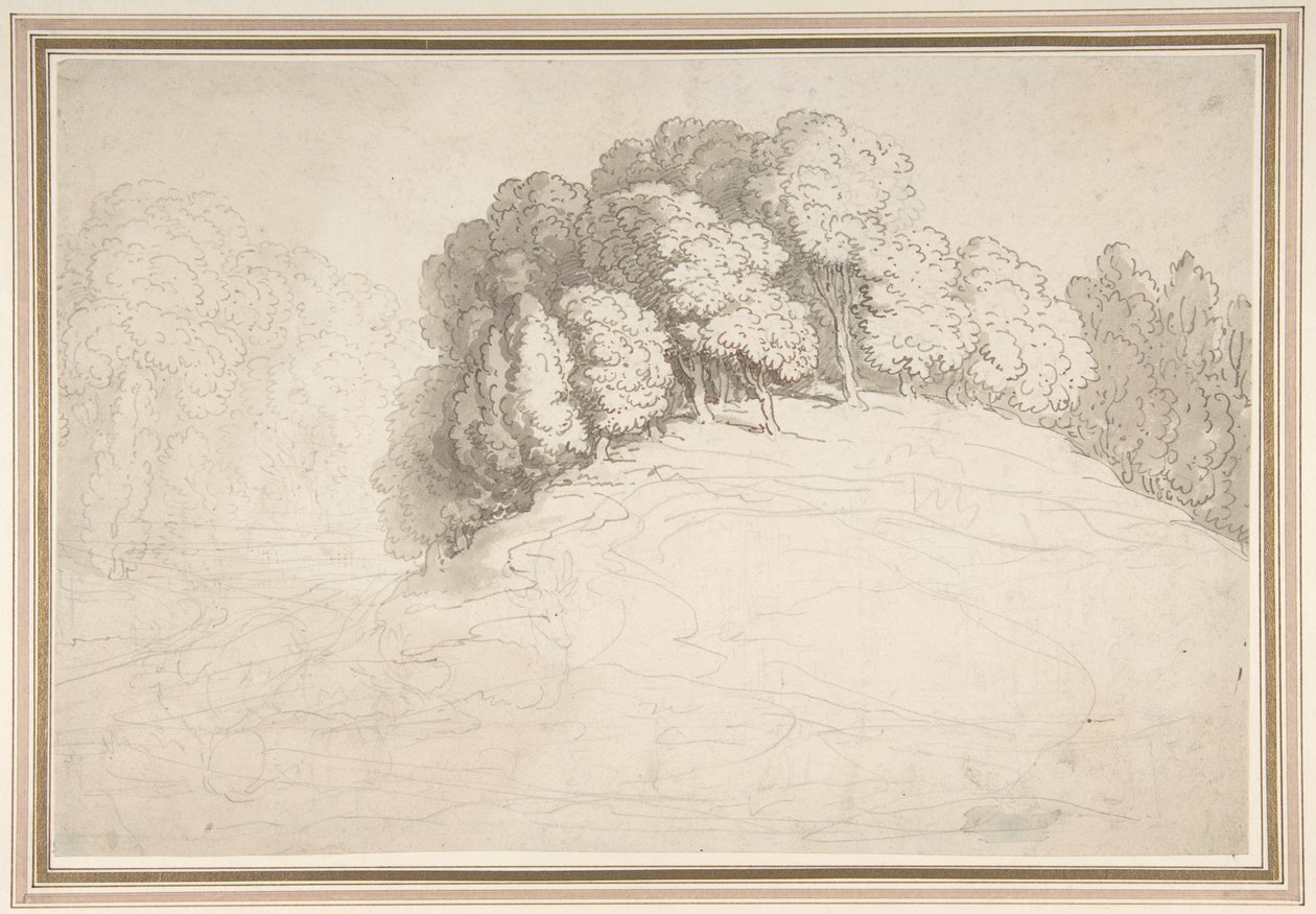 Laderas boscosas con ciervos de Thomas Rowlandson