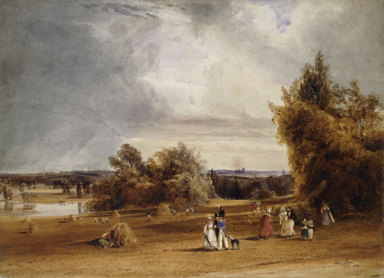 Una vista de París desde St. Cloud, 1830 de Thomas Shotter Boys