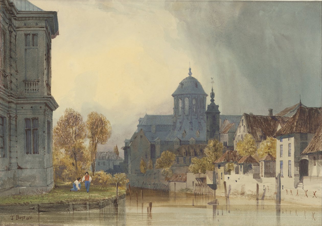 Vista de la Iglesia de Nuestra Señora de Hanswijk, Malinas, Bélgica de Thomas Shotter Boys