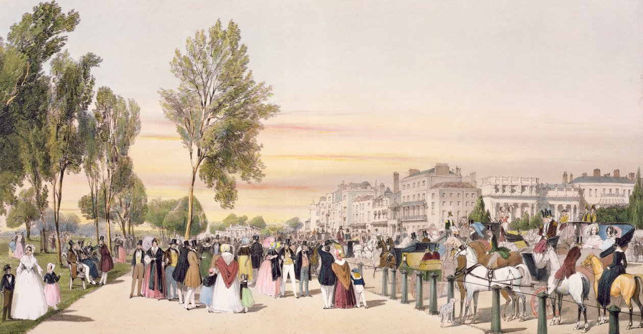 Hyde Park, cerca de Grosvenor Gate, de 