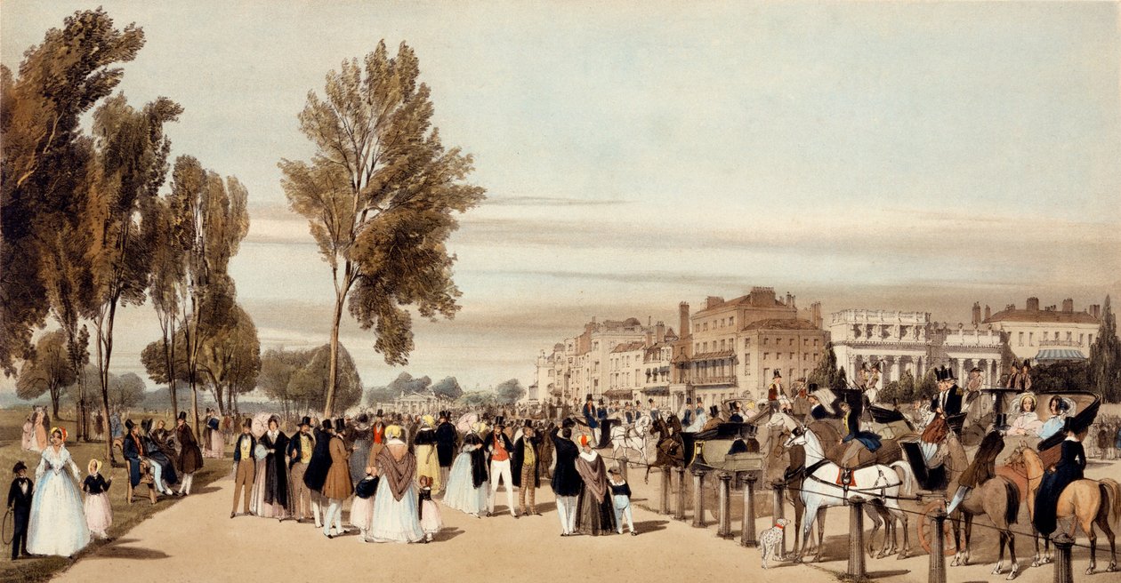 Hyde Park, hacia la Puerta Grosvenor de 