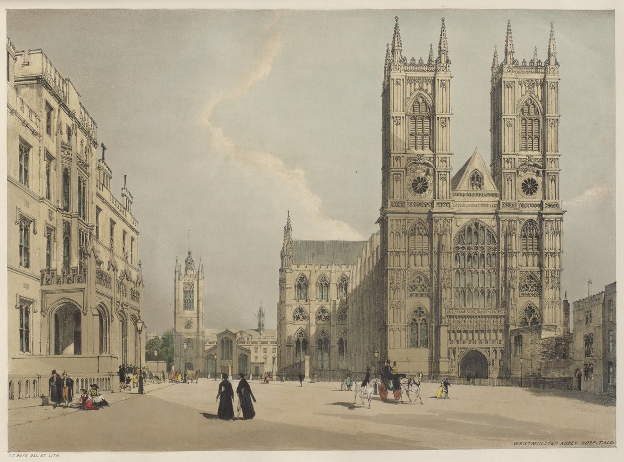 Londres tal como es: Abadía de Westminster de Thomas Shotter Boys
