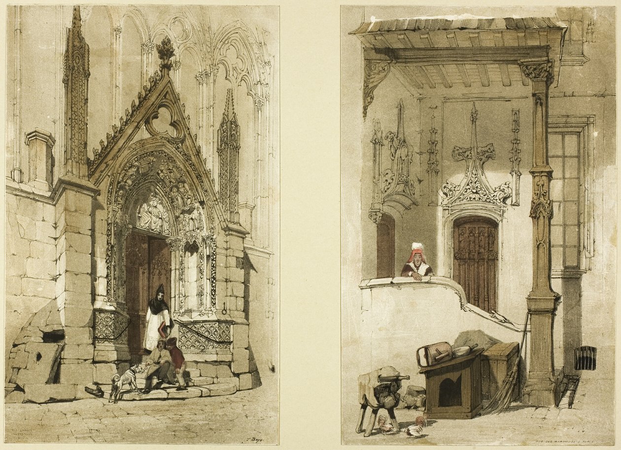 Porte Rouge, Notre Dame, París de Thomas Shotter Boys