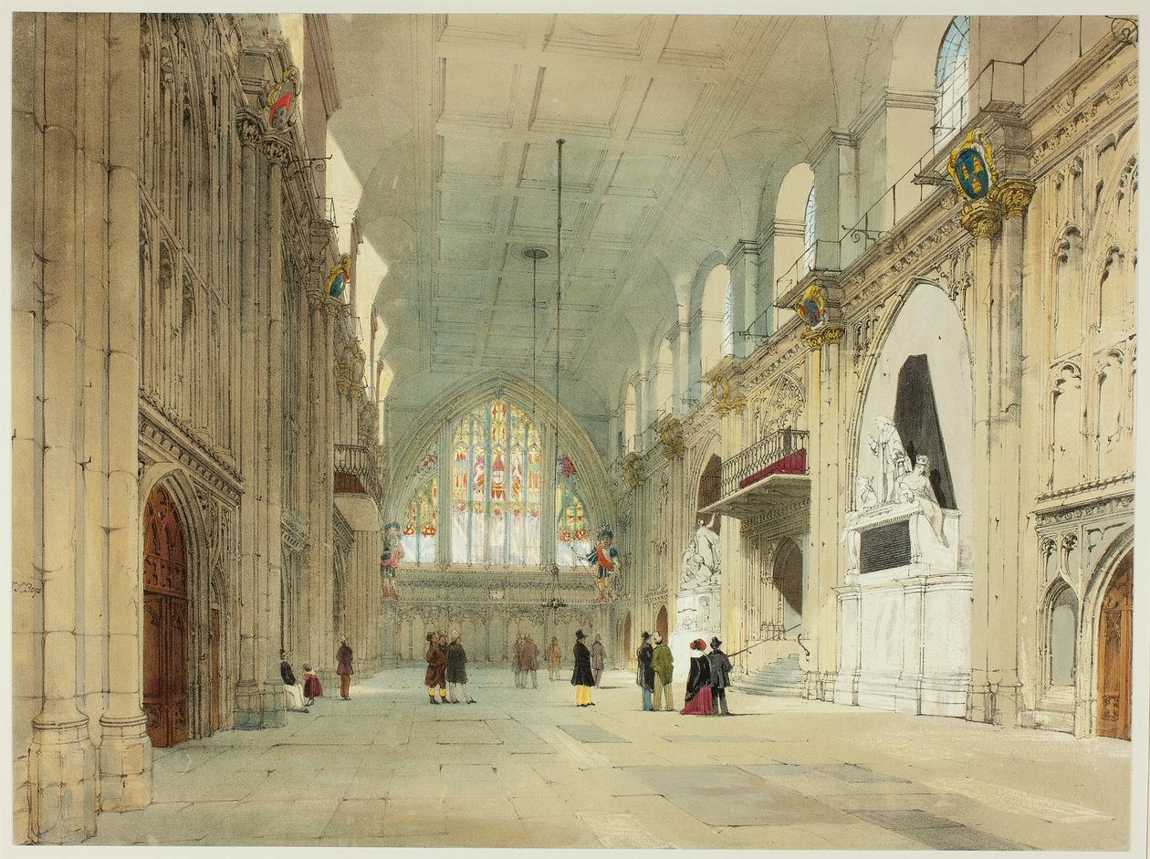 El Guildhall, lámina 25 de Vistas originales de Londres tal como es de Thomas Shotter Boys