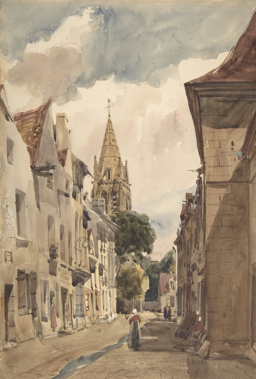 Vista de Issy Una calle en Issy-les-Moulineaux, Sena de Thomas Shotter Boys