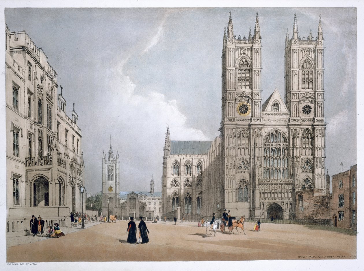 Abadía de Westminster y Hospital, Londres de Thomas Shotter Boys