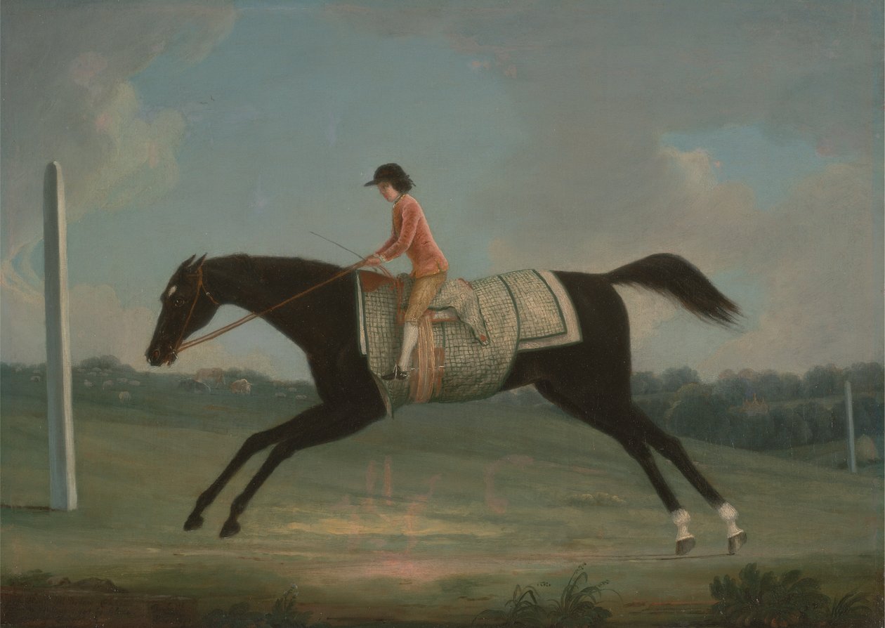 Borlase Cokayne de niño montando a Sultana de Thomas Smith of Derby