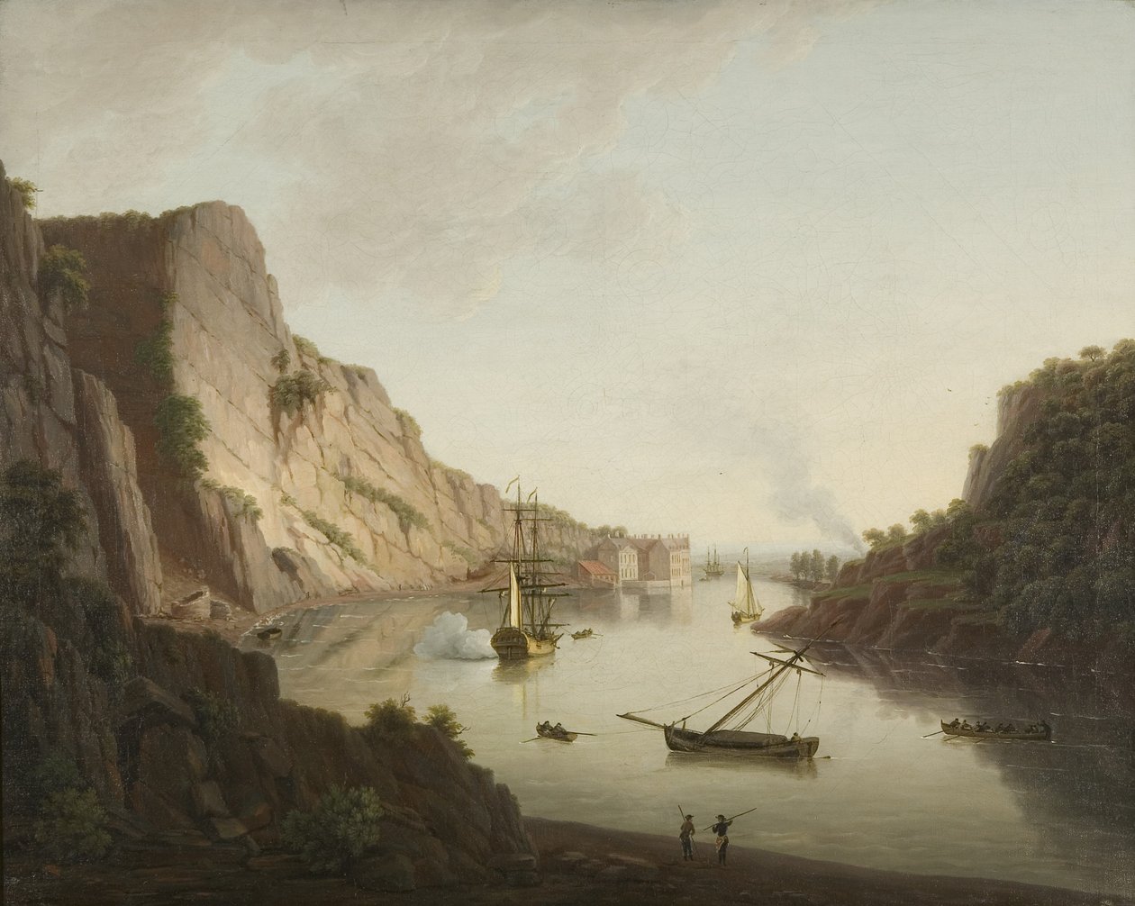 Vista de las rocas de San Vicente y los Hotwells de Thomas Smith of Derby