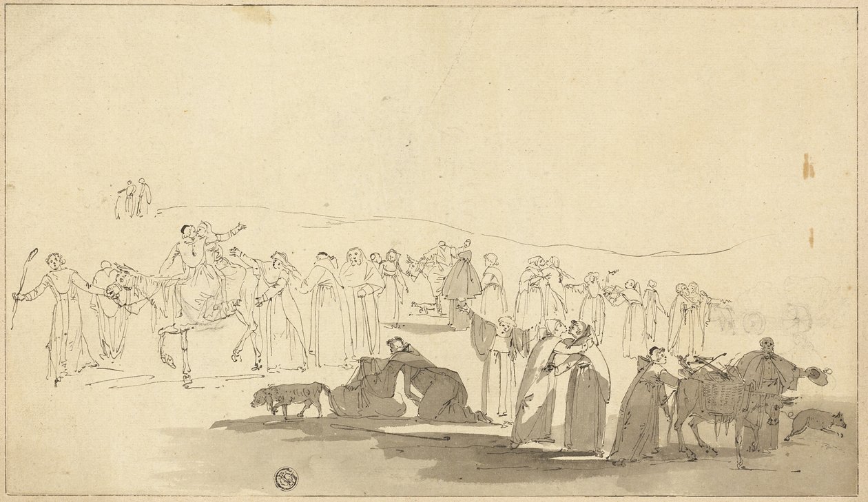 Peregrinos de Canterbury de Thomas Stothard