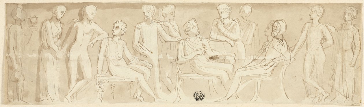 Diseño de friso en estilo clásico de Thomas Stothard