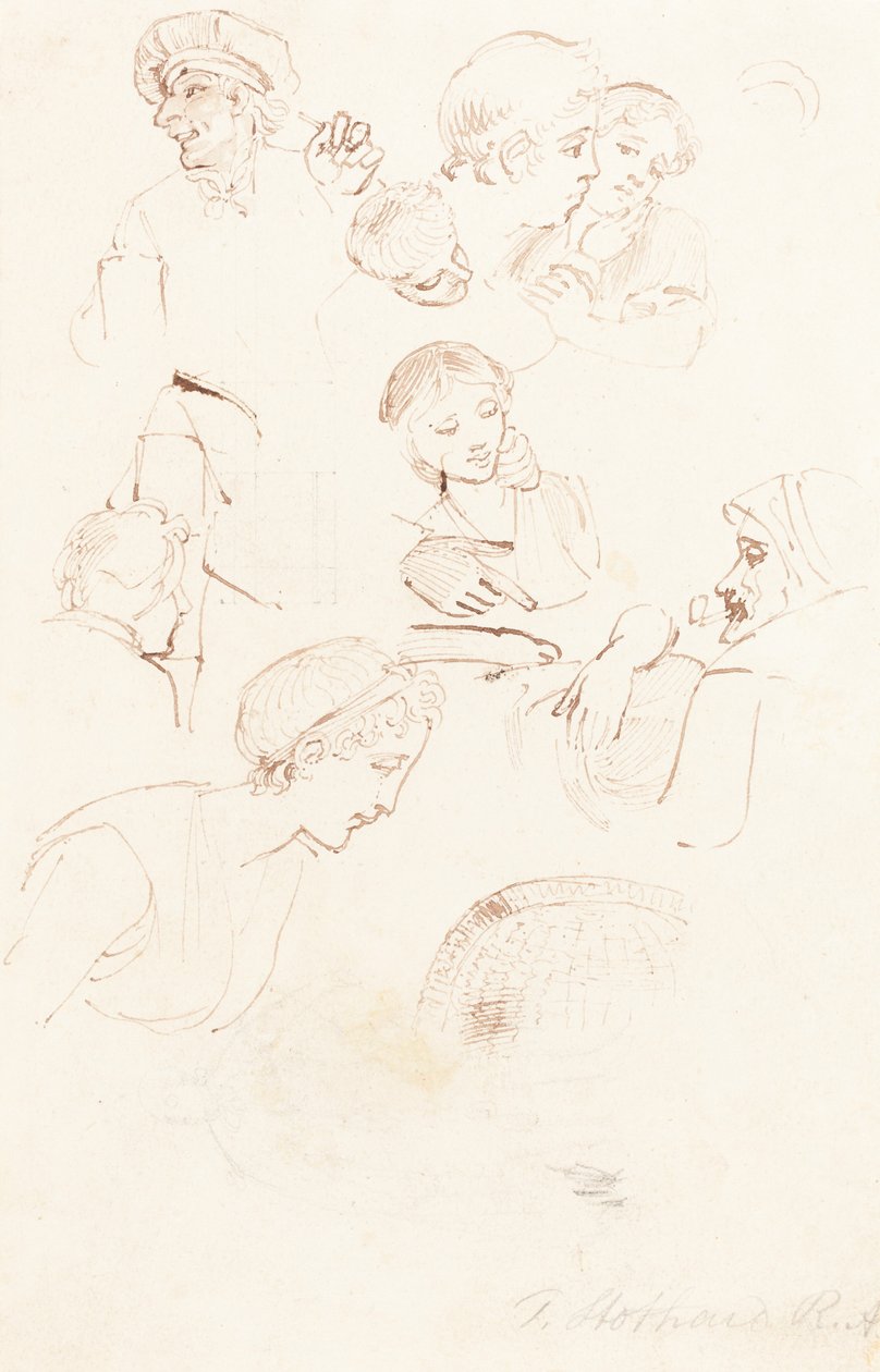 Hoja de estudios de Thomas Stothard