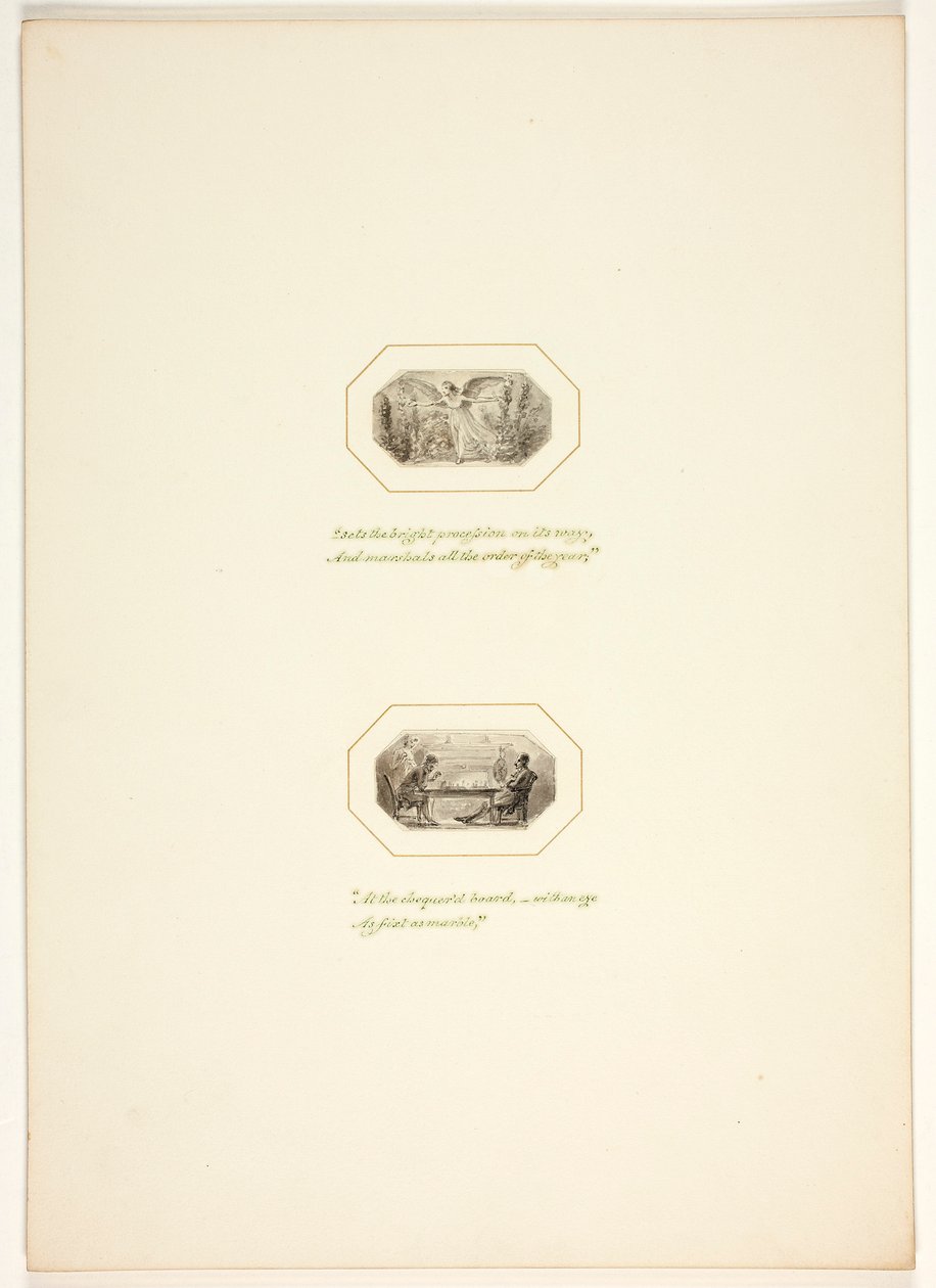 Estudio para una lámina de "The Task" de Thomas Stothard