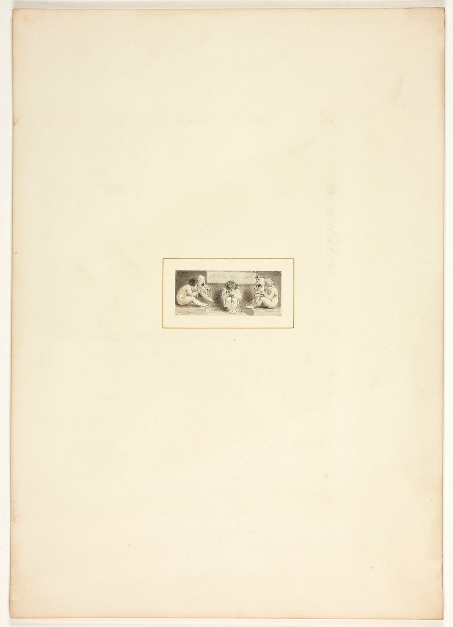 Estudio para una lámina de La tarea de Thomas Stothard