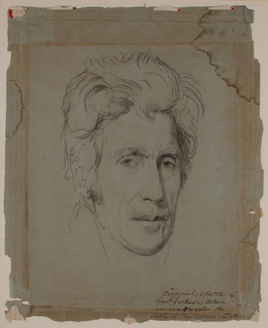 Andrew Jackson, después de la Batalla de Nueva Orleans, c.1815 de Thomas Sully