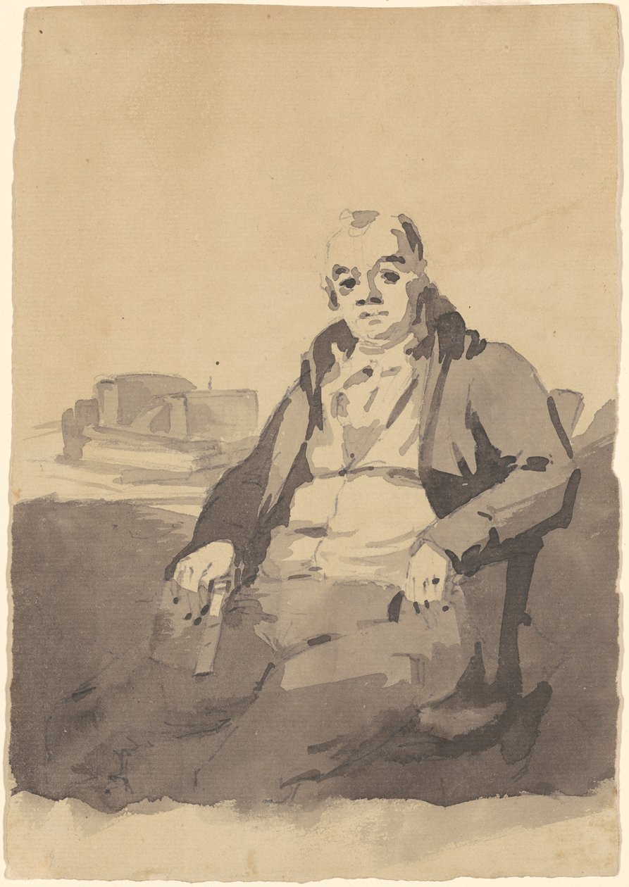Hombre sosteniendo un libro de Thomas Sully