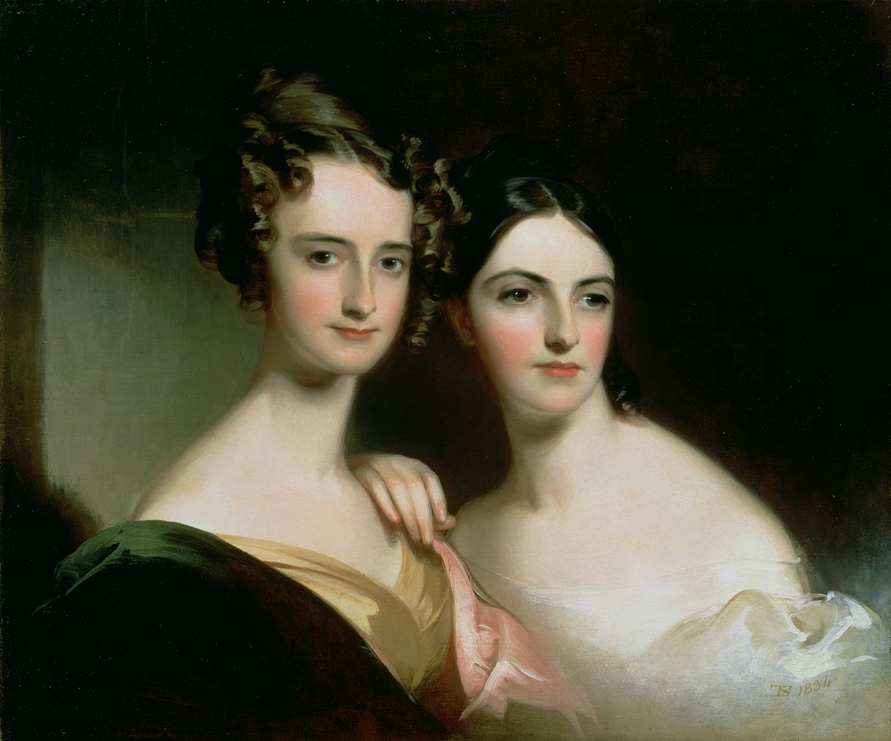 Retrato de Ellen y Mary McIlvaine de Thomas Sully
