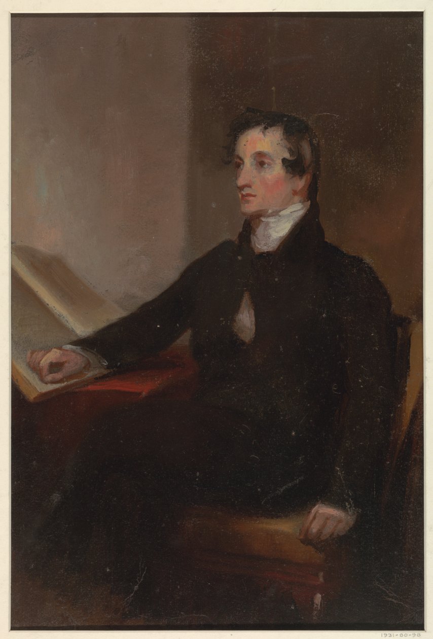 Estudio para "El reverendo Thomas Stockton," Museo de Bellas Artes de San Francisco, San Francisco, CA de Thomas Sully